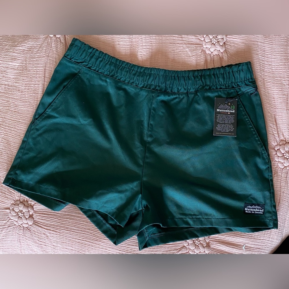 Muttonhead Track Shorts - Forest Green